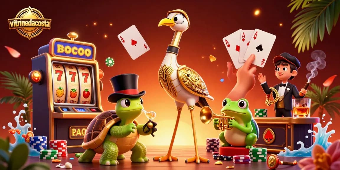 Win big at vitrincedacosta with vibrant slot machines and playful characters!