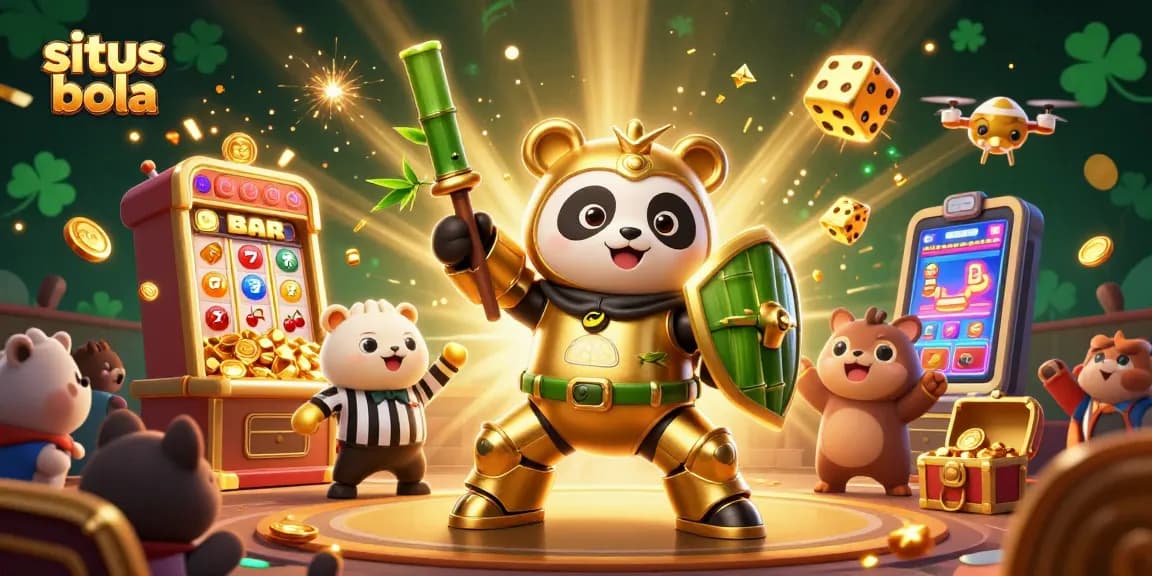 Play exciting games at situs bola with animated robots and spectacular casino elements.