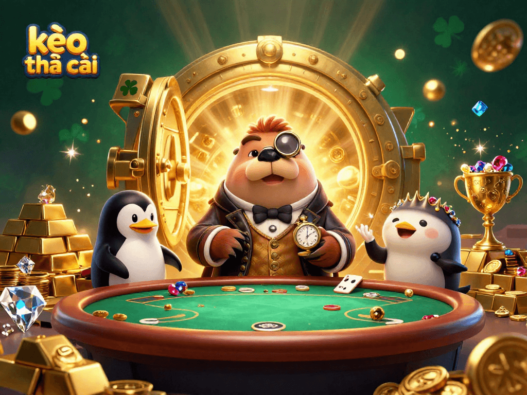 Bet on kèo nhà cái while enjoying an underwater poker game with charming sea creatures.