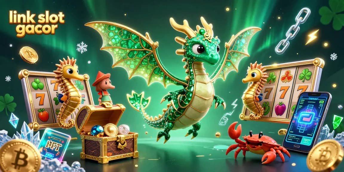 Spin and win with link slot gacor featuring vibrant slot reels and enchanting sea dragon!