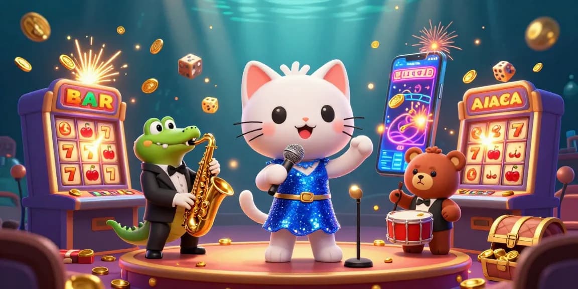 Engage with nhận định kèo nhà cái at a lively casino scene featuring colorful characters and dynamic gambling elements.