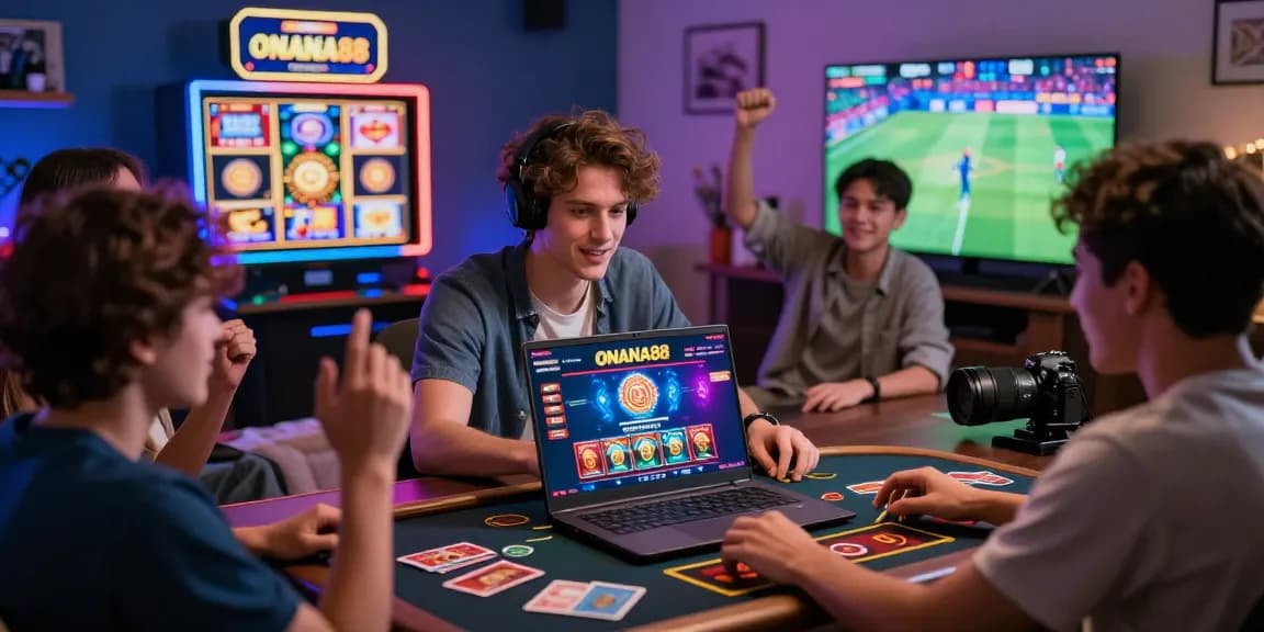 Players enjoying casino games on the ONANA88 platform, showcasing an immersive online gaming experience in 2026.