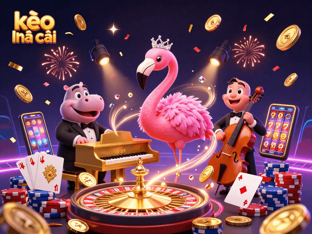 Experience thrilling kèo nhà cái moments with vibrant casino characters and dynamic game elements.