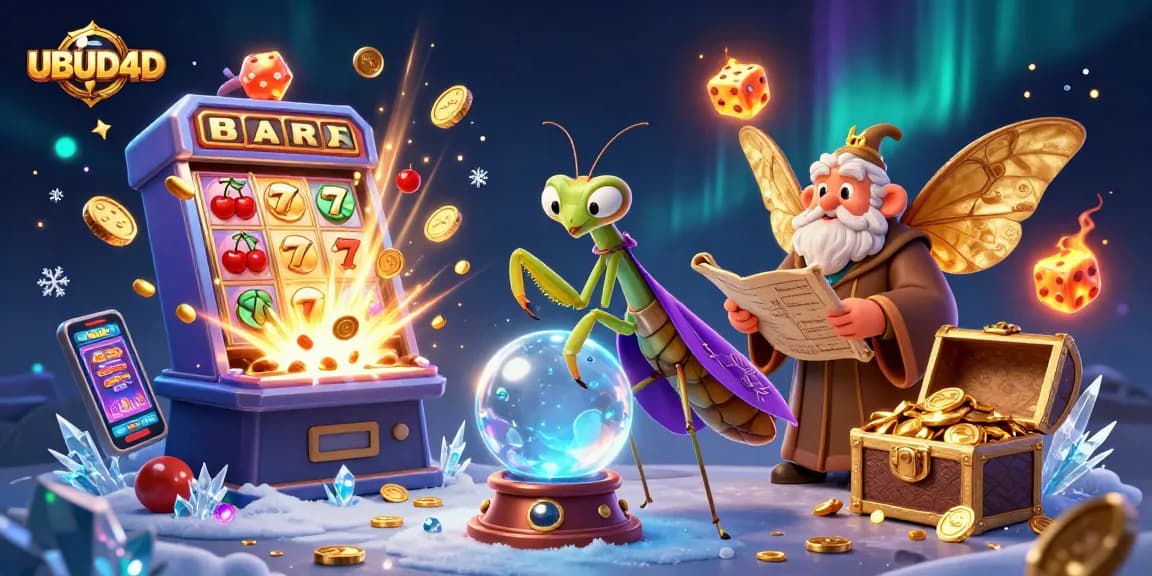 Experience UBUD4D's thrilling gameplay with enchanting characters and captivating casino elements.
