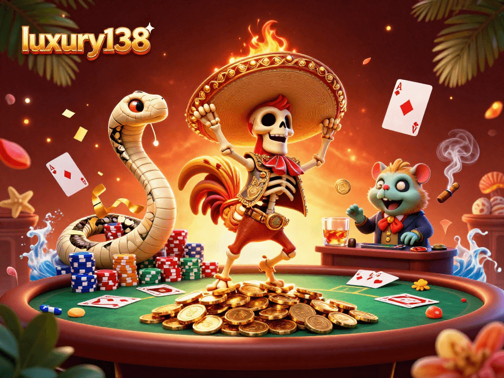 Menang dengan luxury138 di permainan kartu poker yang penuh warna dan karakter unik.