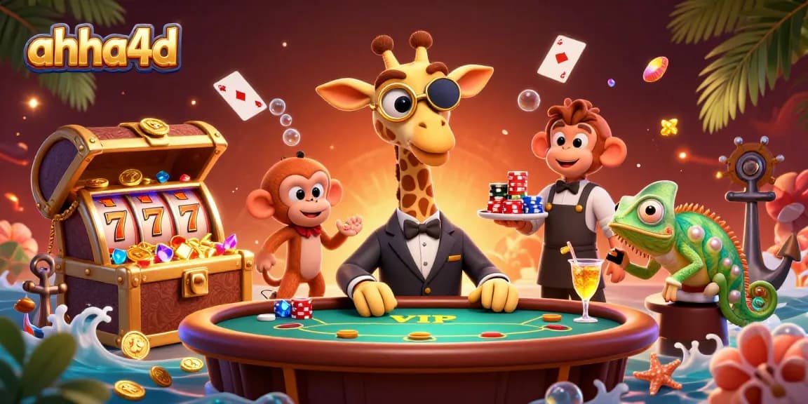 Menggoda pemain dengan jackpot ahha4d yang mengkilap dan karakter kasino yang menghibur dalam suasana yang kaya