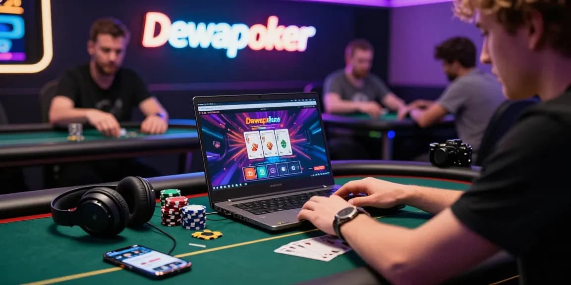 Pengalaman bermain poker online di Dewapoker dengan suasana yang menarik dan modern.