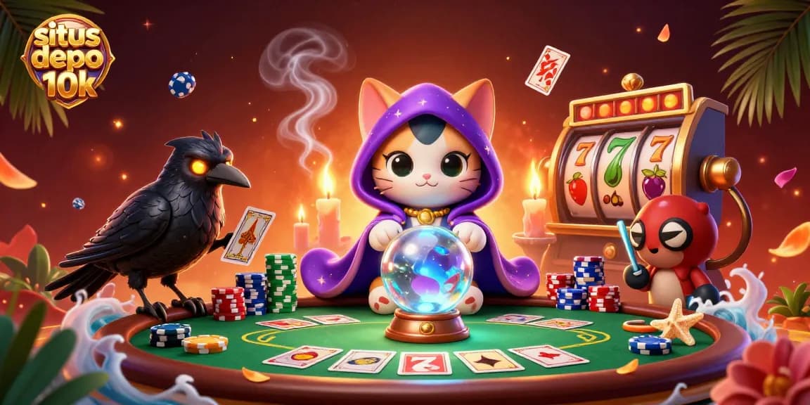 Engage with exhilarating permainan on situs depo 10k featuring dynamic 3D casino elements and mystical characters.