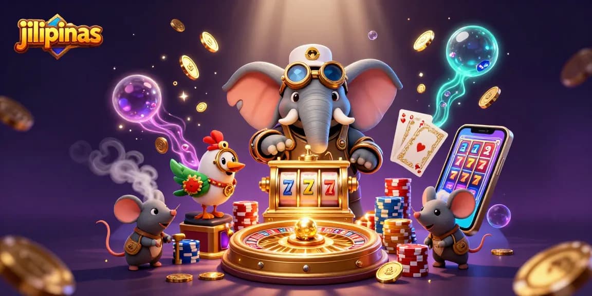Spin and win with jilipinas' vibrant steampunk casino scene filled with gold!