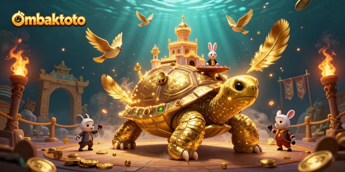 Enjoy dynamic gameplay at ombaktoto with golden tortoise-themed casino adventures.