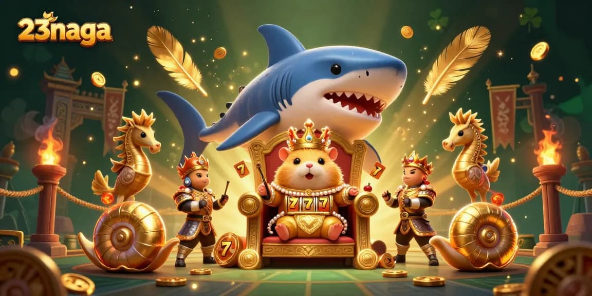 Engage with 23naga's thrilling 3D casino world, featuring dynamic gaming elements and characters.