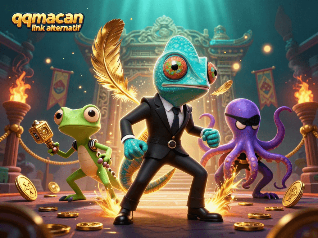 Menangkan permainan dengan qqmacan link alternatif, chameleon dan teman beraksi di arena judi!