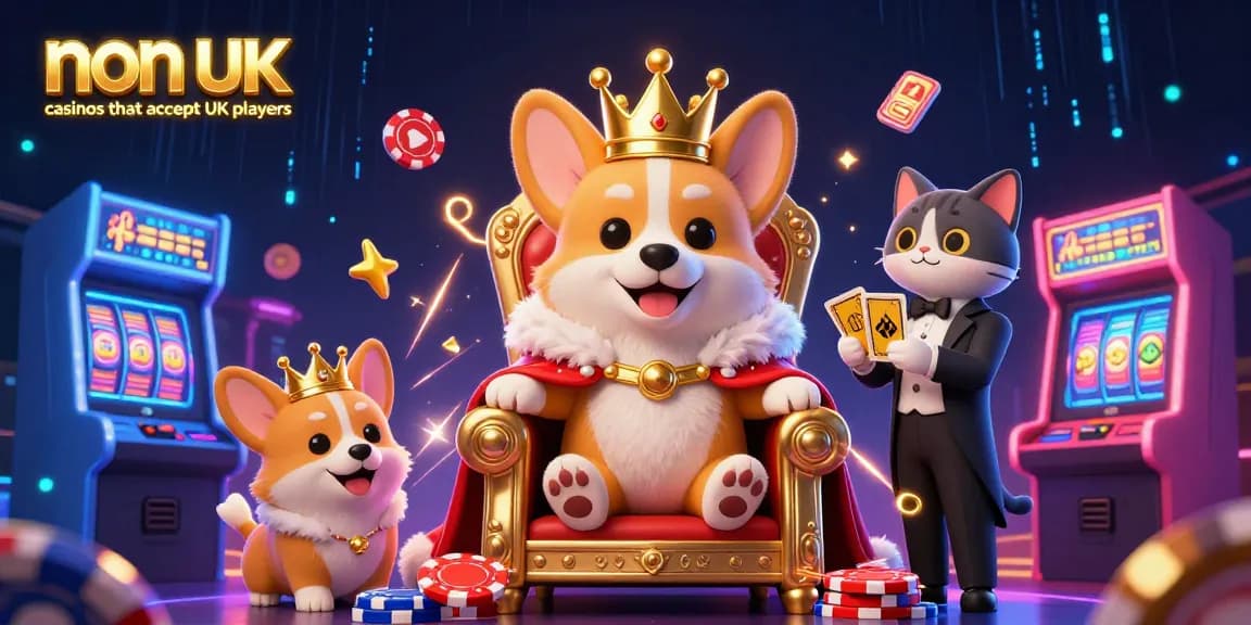 Experience fun at non UK casinos that accept UK players with vibrant 3D gaming visuals and a royal theme