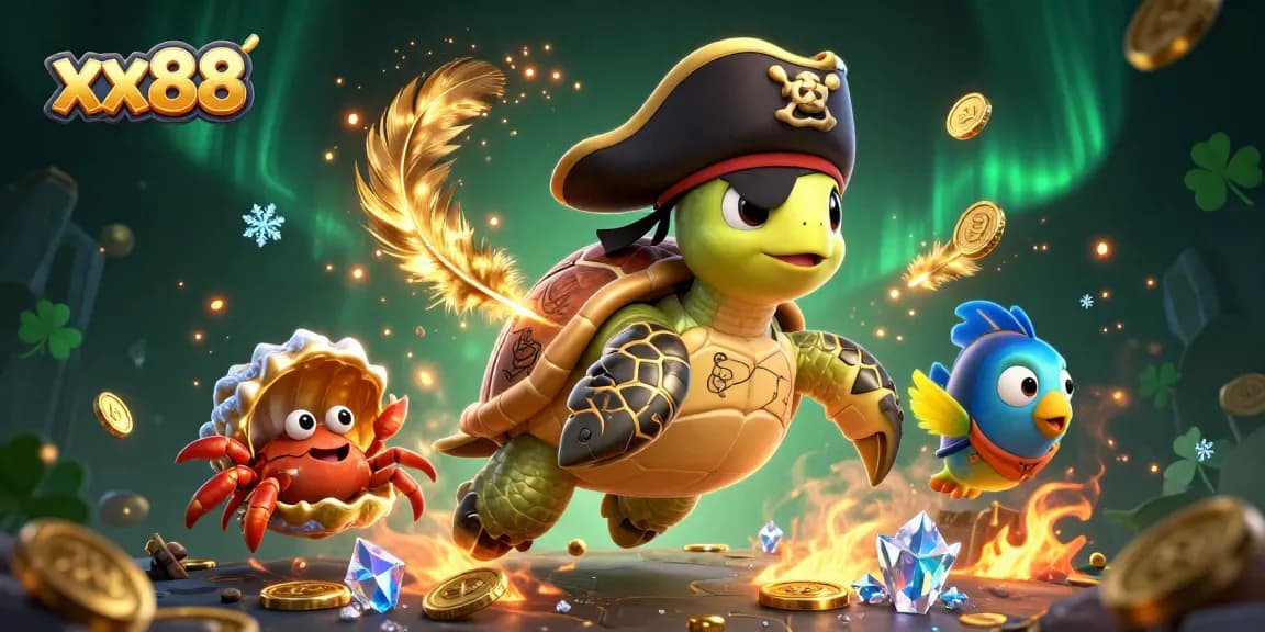 Engage with xx88's vibrant gambling scene featuring dynamic characters and casino elements.