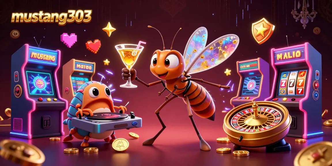 Play exhilarating games at mustang303 with vibrant 3D characters and casino elements in a thrilling atmosphere.