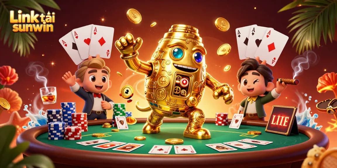 Engage with the exciting Link tải sunwin experience in a vibrant casino illustration.