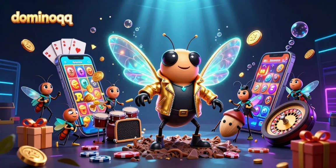Experience thrilling dominoqq excitement with vibrant 3D casino characters and dynamic gameplay elements