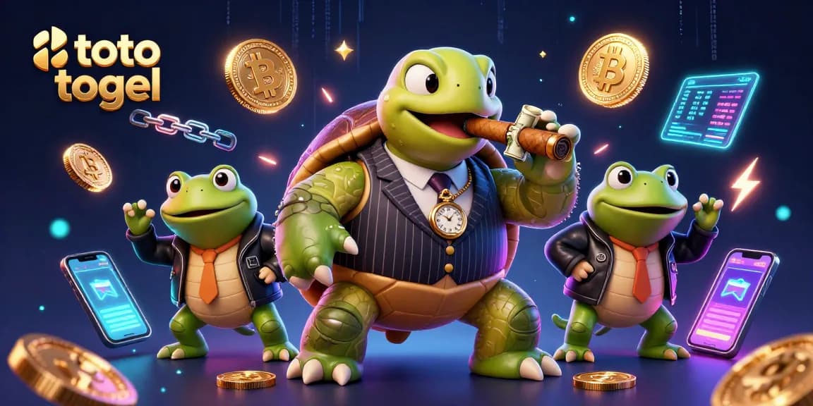 Experience the thrill of toto togel with our dynamic casino scene featuring cartoon characters and neon effects.