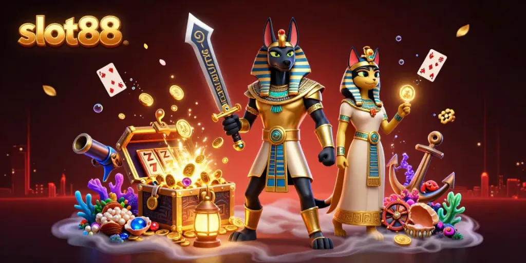 Menangkan hadiah di slot88 dengan slot mesin yang mempesona dan simbol keberuntungan.