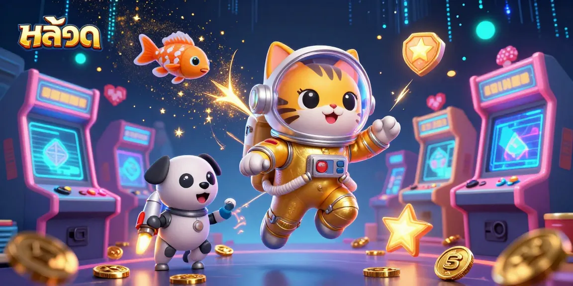 Experience exciting slots and jackpots withสล็อต in this vibrant, gaming-themed 3D illustration.
