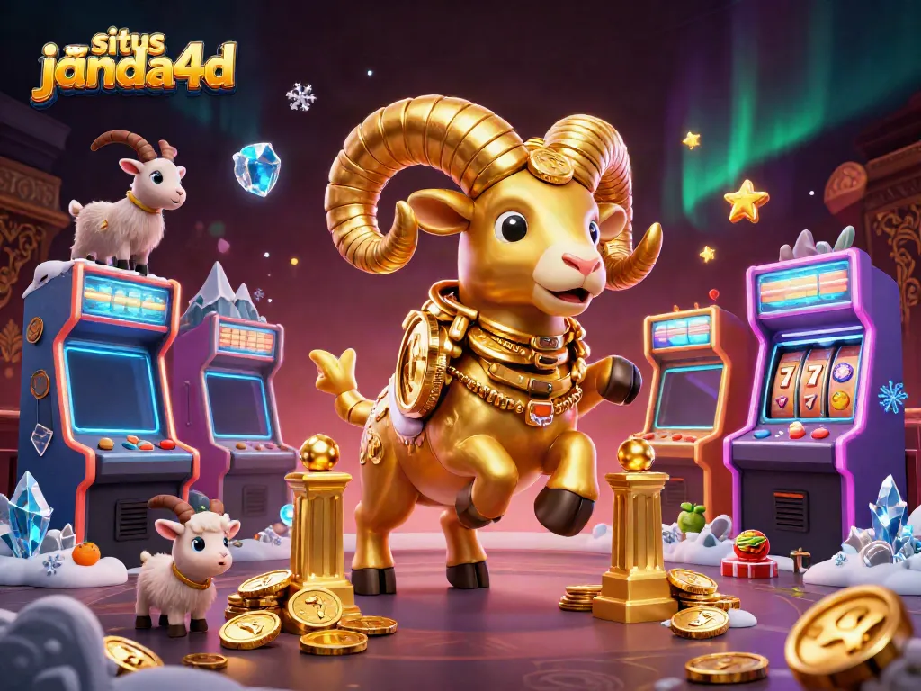 Permainan situs janda4d menghidupkan suasana kasino dengan simbol slot dan elemen permainan.