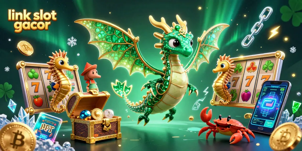 Spin and win with link slot gacor featuring vibrant slot reels and enchanting sea dragon!
