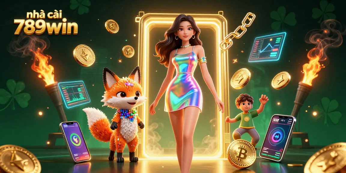 Experience thrilling gaming at nhà cái 789win with vibrant visuals and cryptocurrency elements.
