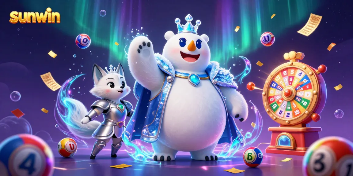 Engage in thrilling gambling adventures with Sunwin, featuring a magical casino scene.