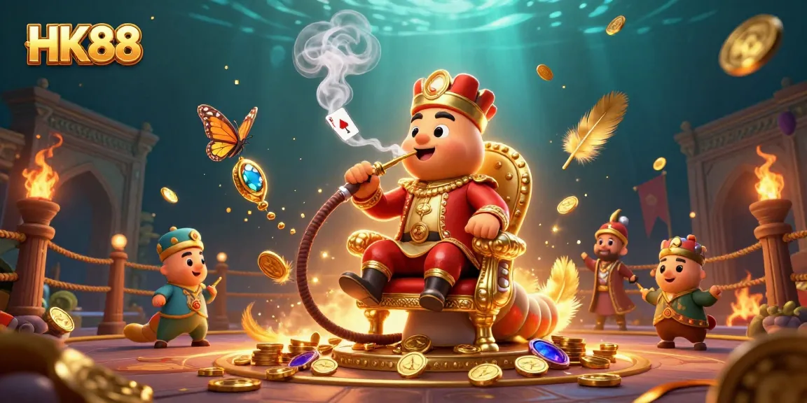 Experience thrilling gambling action with HK88's vivid 3D illustration showcasing casino excitement.