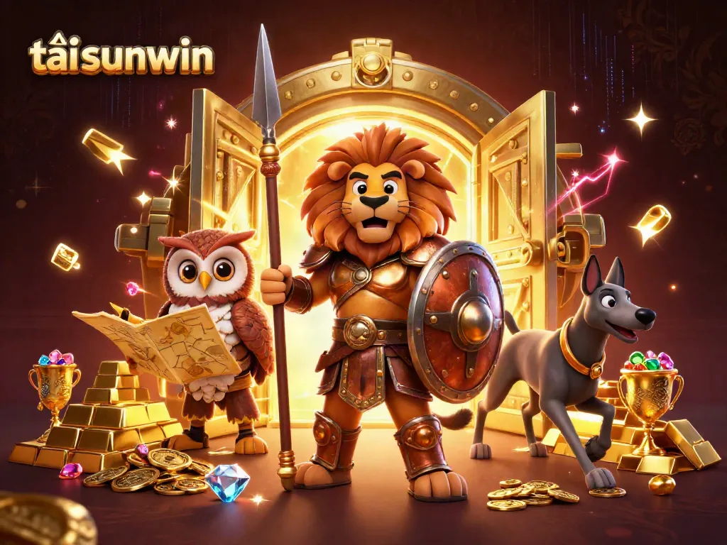 Engage with the thrilling world of tải sunwin while surrounded by heroic characters and riches in a vibrant casino setting.