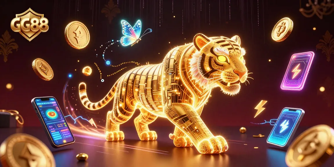 Discover GG88's dynamic digital casino with animated characters, crypto coins, and vibrant visuals.
