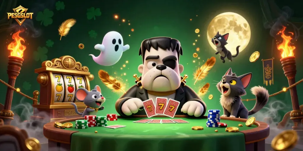 Permainan PESGSLOT menawarkan tampilan dinamis dengan monster dan simbol slot berkualitas tinggi.