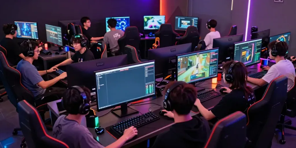 Luxury111 gaming scene with players engaged in real-time analytics and interactive gameplay.