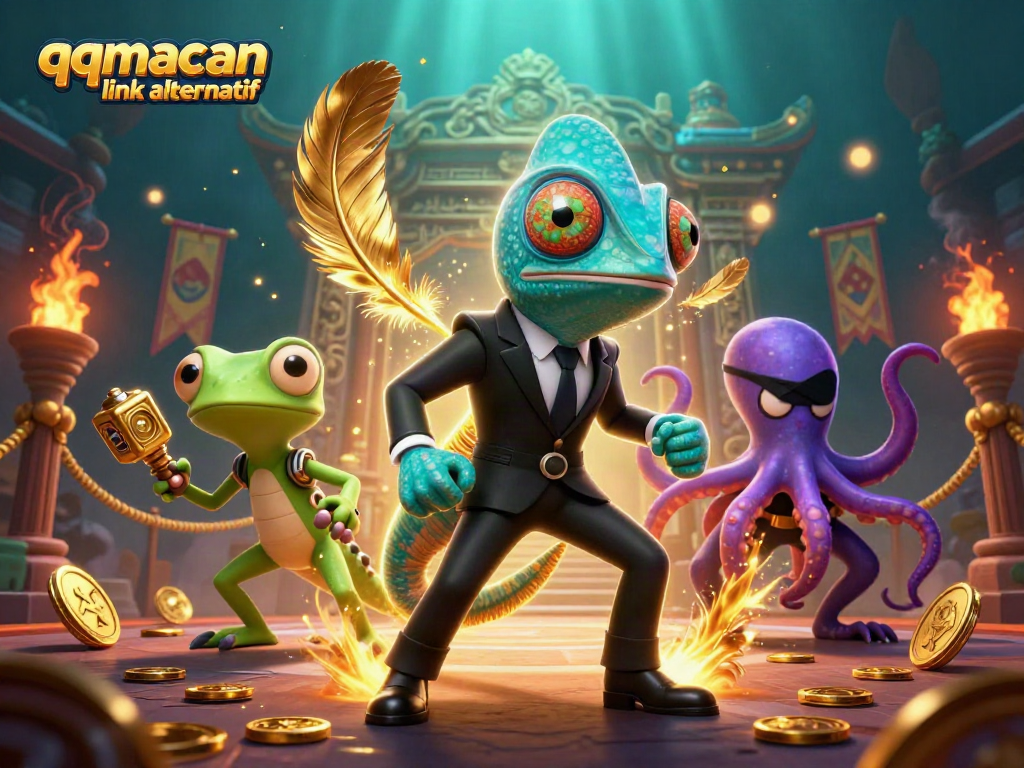 Menangkan permainan dengan qqmacan link alternatif, chameleon dan teman beraksi di arena judi!