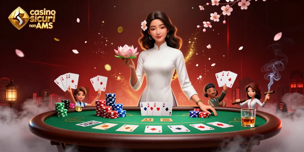 Scopri i casinò sicuri non AAMS con una scena affascinante di azione al poker ed eleganza.