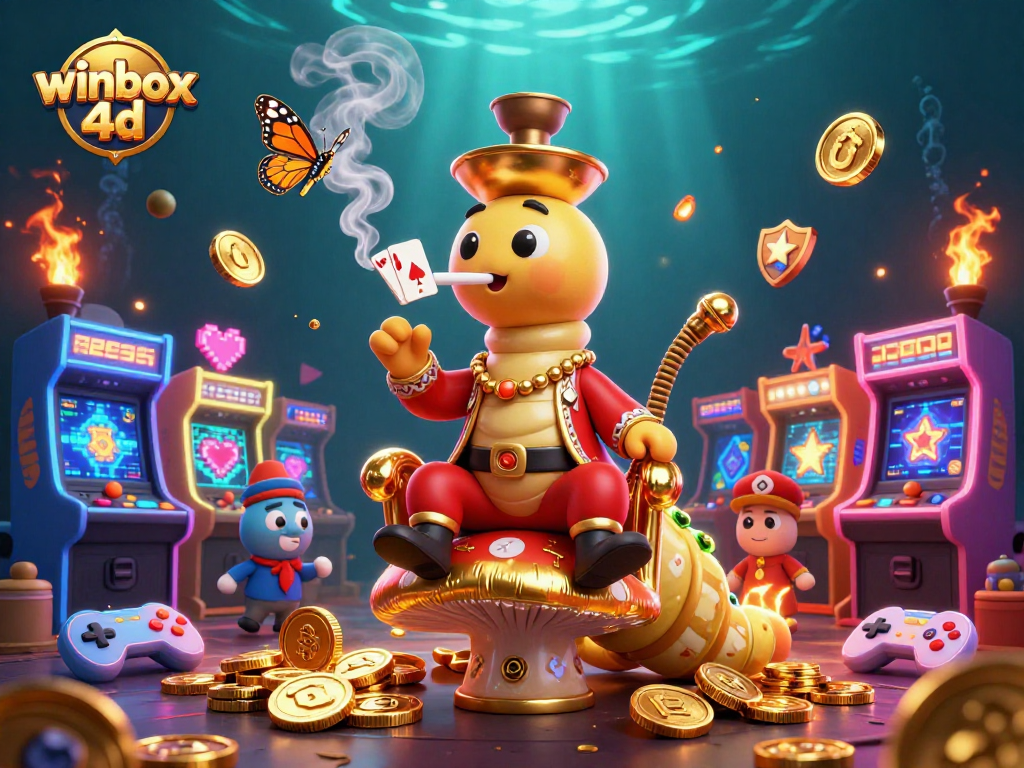Experience winbox 4d action with vibrant casino elements and engaging characters.
