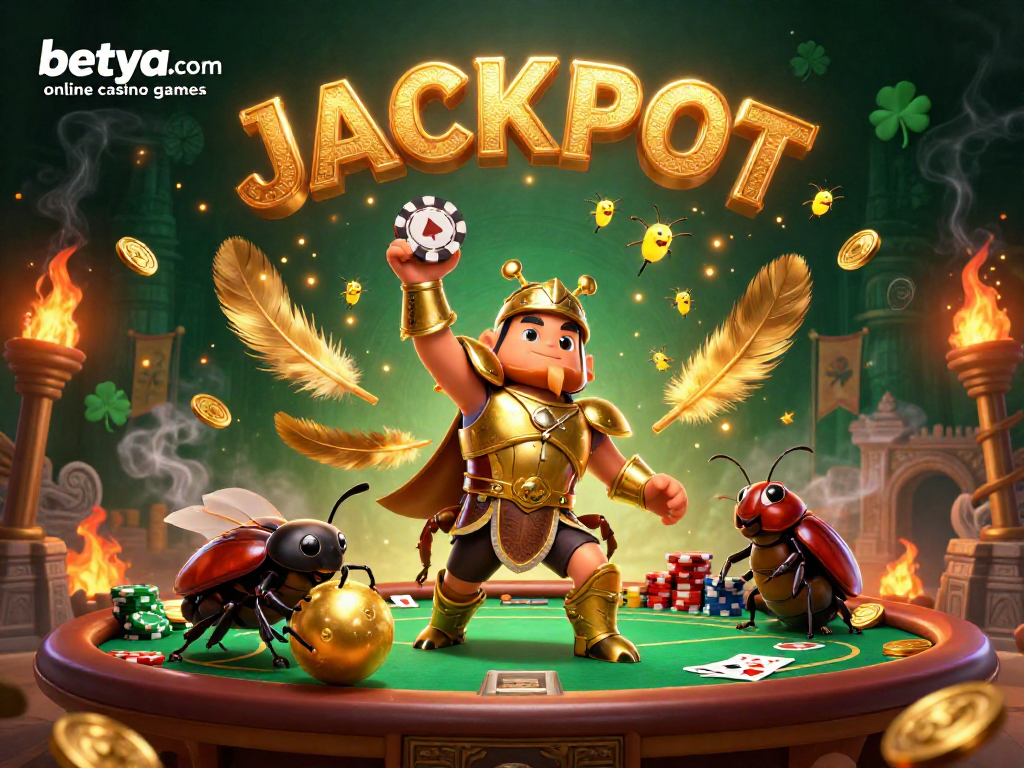 Engage with betya.com online casino games through an exciting, dynamic poker scene featuring vibrant characters.
