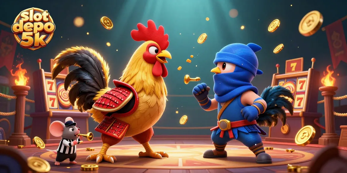 Experience thrilling action with slot depo 5k as roosters battle in a dynamic casino arena.
