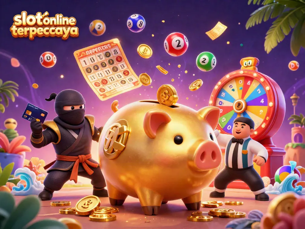 Menangkan slot online terpercaya dengan celengan emas dalam ilustrasi yang mendebarkan