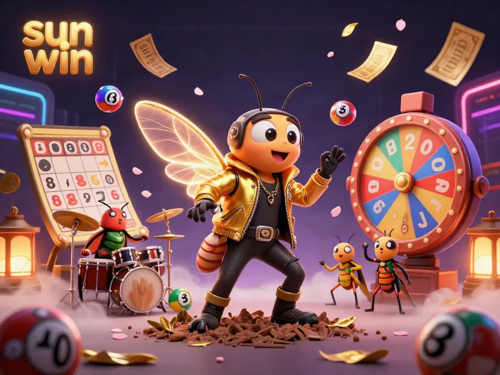 Experience the thrilling excitement of sun win in this vibrant casino-themed celebration.