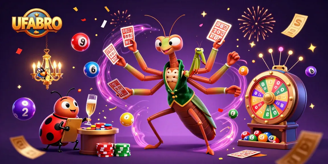 UFABRO players enjoy dynamic gambling excitement with colorful games and celebratory details.