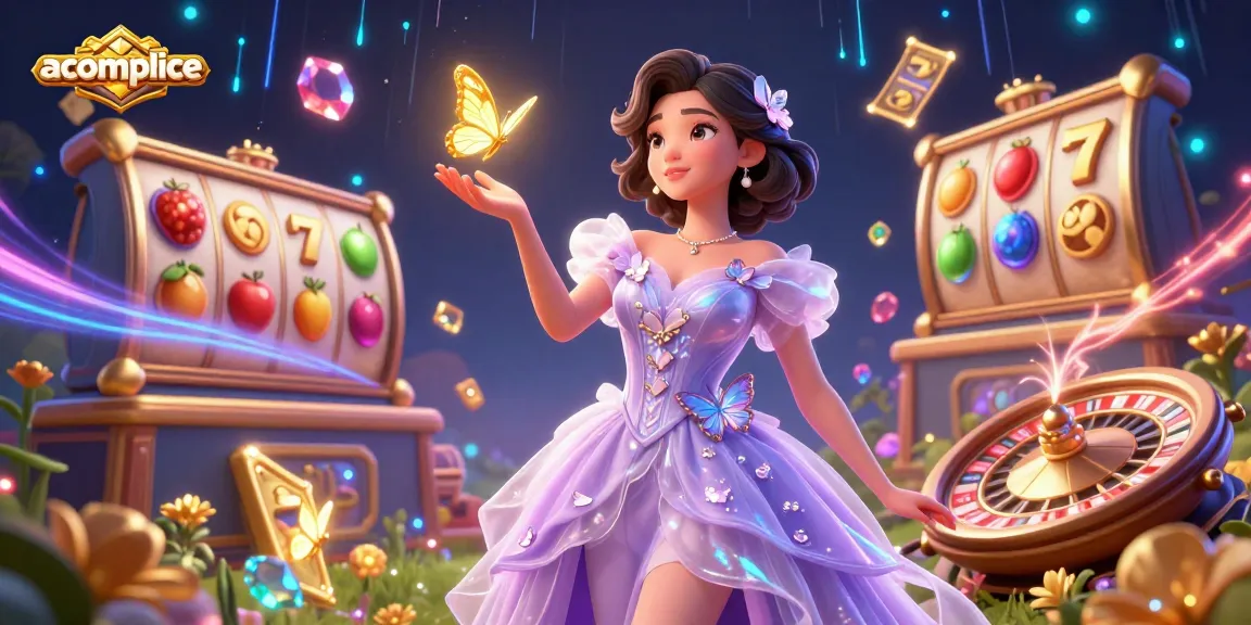Spin to win with accomplice at the vibrant slot machine paradise featuring exciting reels and jackpots.