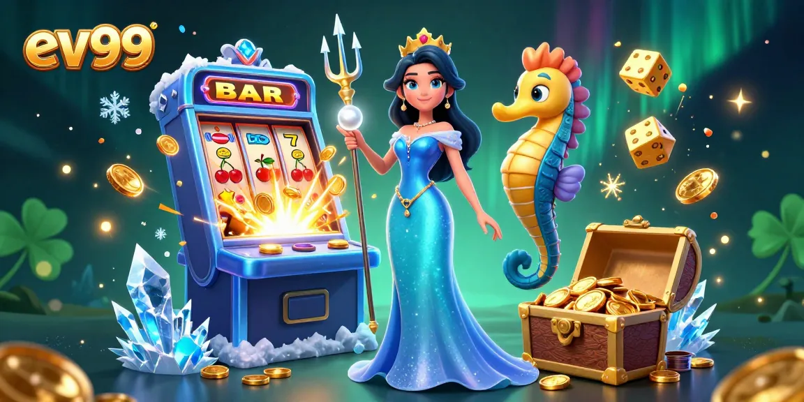 Experience thrilling casino gameplay with ev99's vibrant digital illustration featuring action-packed gambling elements.