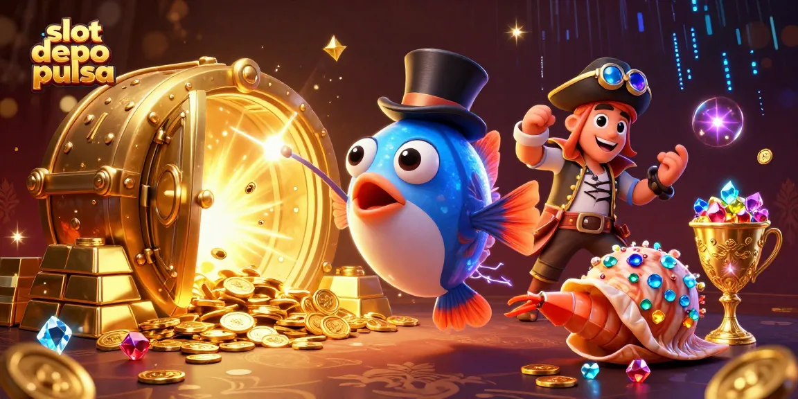 Menangkan slot depo pulsa dengan karakter ikan pemancing berwarna-warni dan simbol keberuntungan melimpah.
