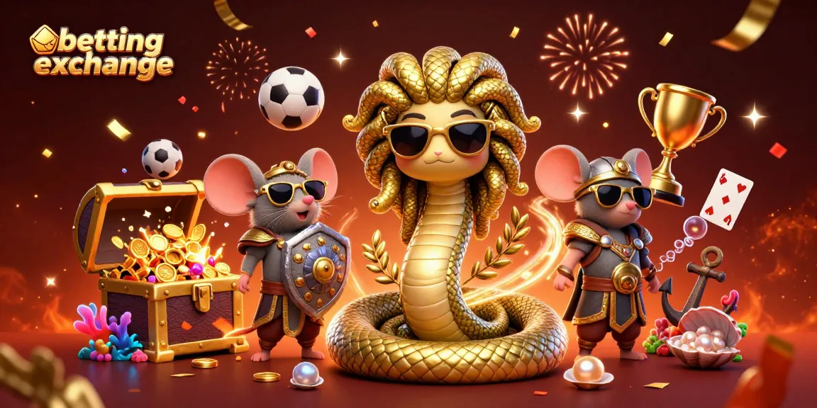 Experience thrilling moments at our betting exchange with vibrant characters surrounded by exciting game action.
