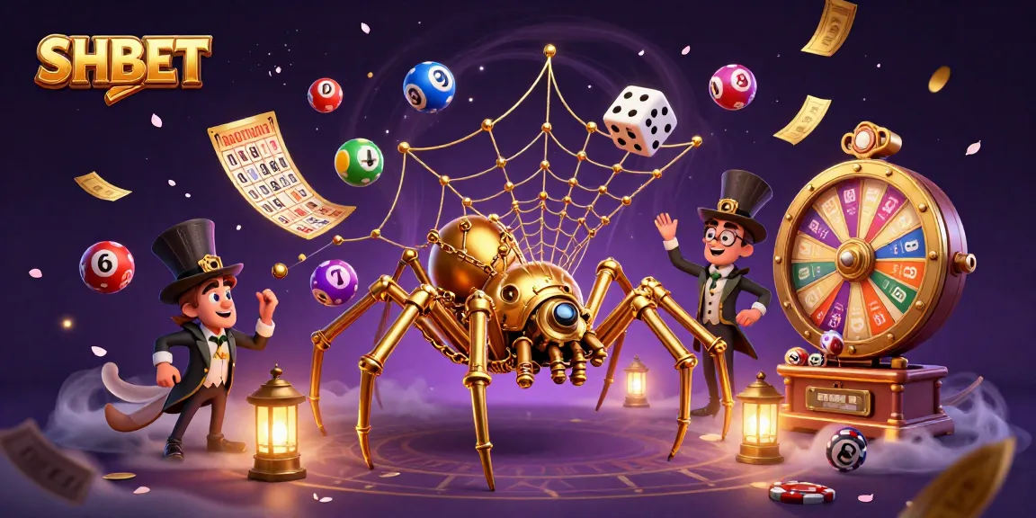 Engage with SHBET's vibrant casino world through dynamic illustrated gaming elements.