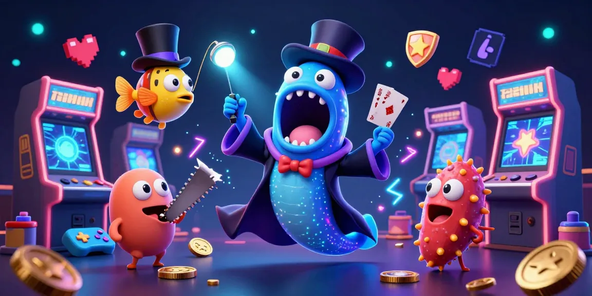 Experience funinexchange's thrilling card tricks in a vibrant magical underwater casino setting.