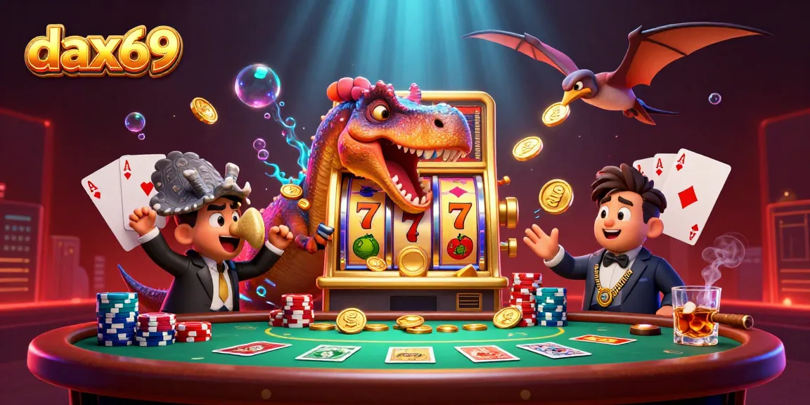 Menangkan jackpot di dax69 dengan mesin slot dan dinosaurus lucu!