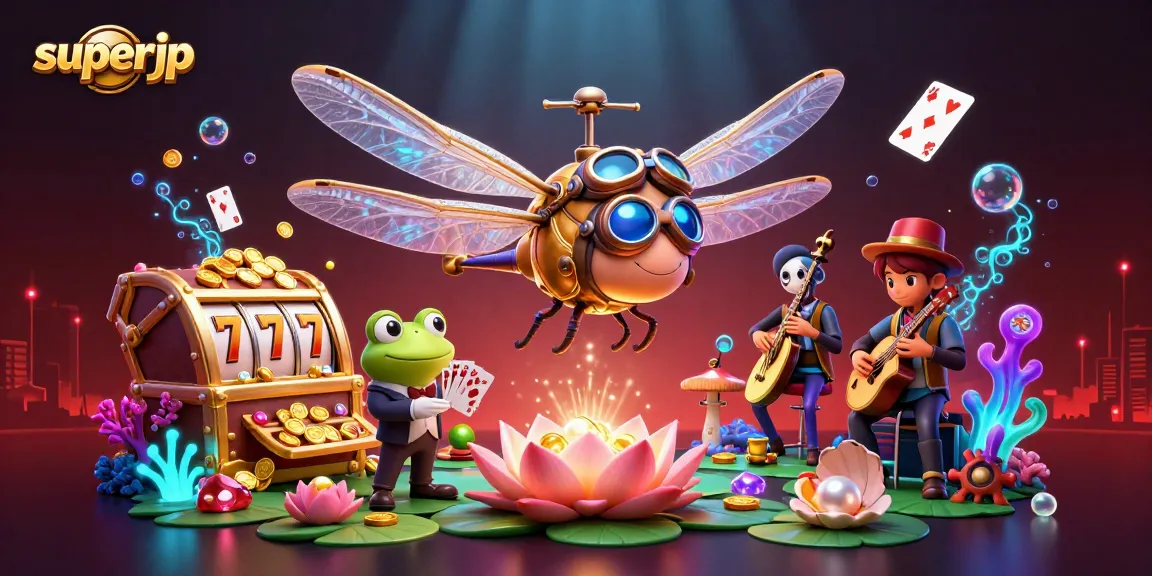 Engage with superjp's gambling excitement at the vibrant lily pad casino filled with treasures.
