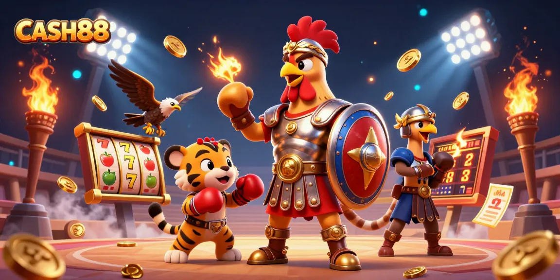 CASH88 captures the thrill of casino gaming with vibrant visuals and dynamic 3D characters.